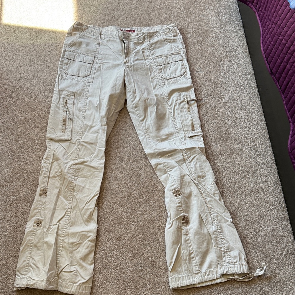 Beige Cargo Pants